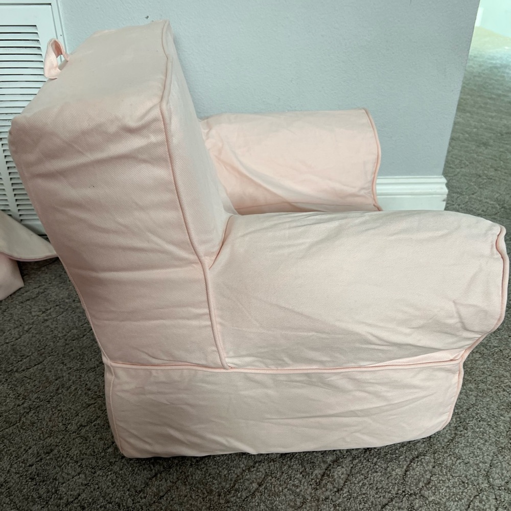 Pottery barn kids 
My First Anywhere Chair®, Blush Twill